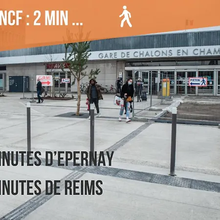 Promenade D'automne - Netflix & Wifi - Climatisation- Parking Gratuit - Check-in 24h24 - Emplacement Velos - Goodmarning * Châlons-en-Champagne