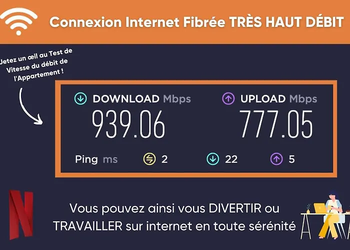 Promenade D'automne - Netflix & Wifi - Climatisation- Parking Gratuit - Check-in 24h24 - Emplacement Velos - Goodmarning Lägenhet *