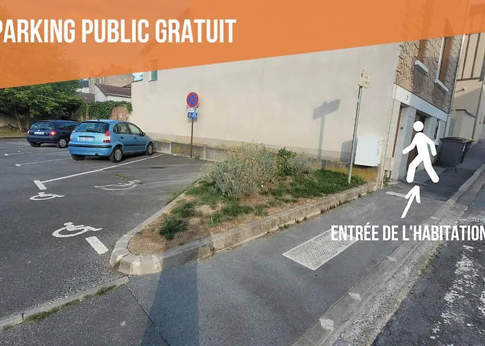 Promenade D'automne - Netflix & Wifi - Climatisation- Parking Gratuit - Check-in 24h24 - Emplacement Velos - Goodmarning Lägenhet Châlons-en-Champagne